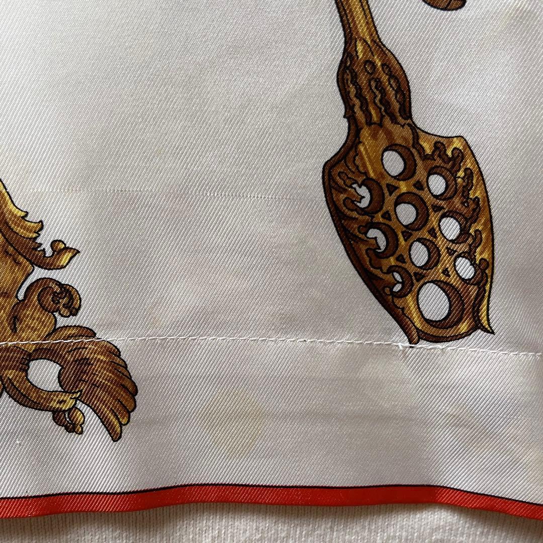 エルメス HERMES シルク ニット 切り替え ブラウス プルオーバー L