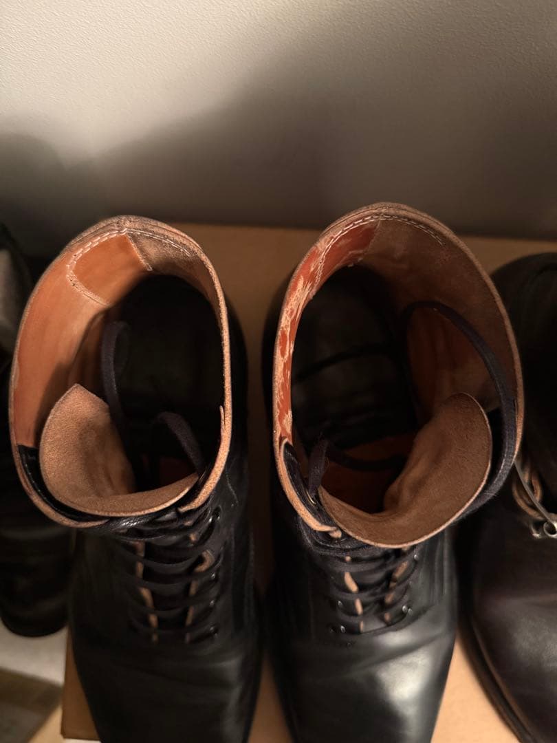 カスタムブーツ CLINCH Yeager boots同楦 マヤレザー 茶芯