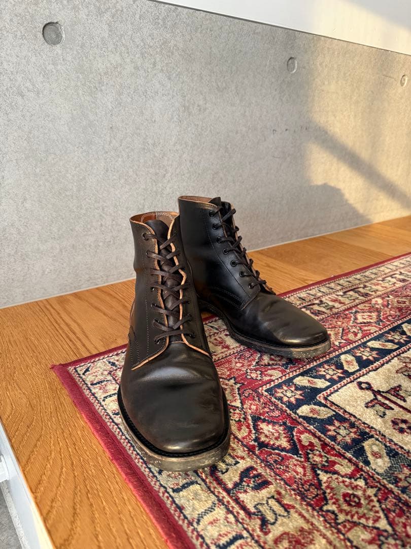 カスタムブーツ CLINCH Yeager boots同楦 マヤレザー 茶芯