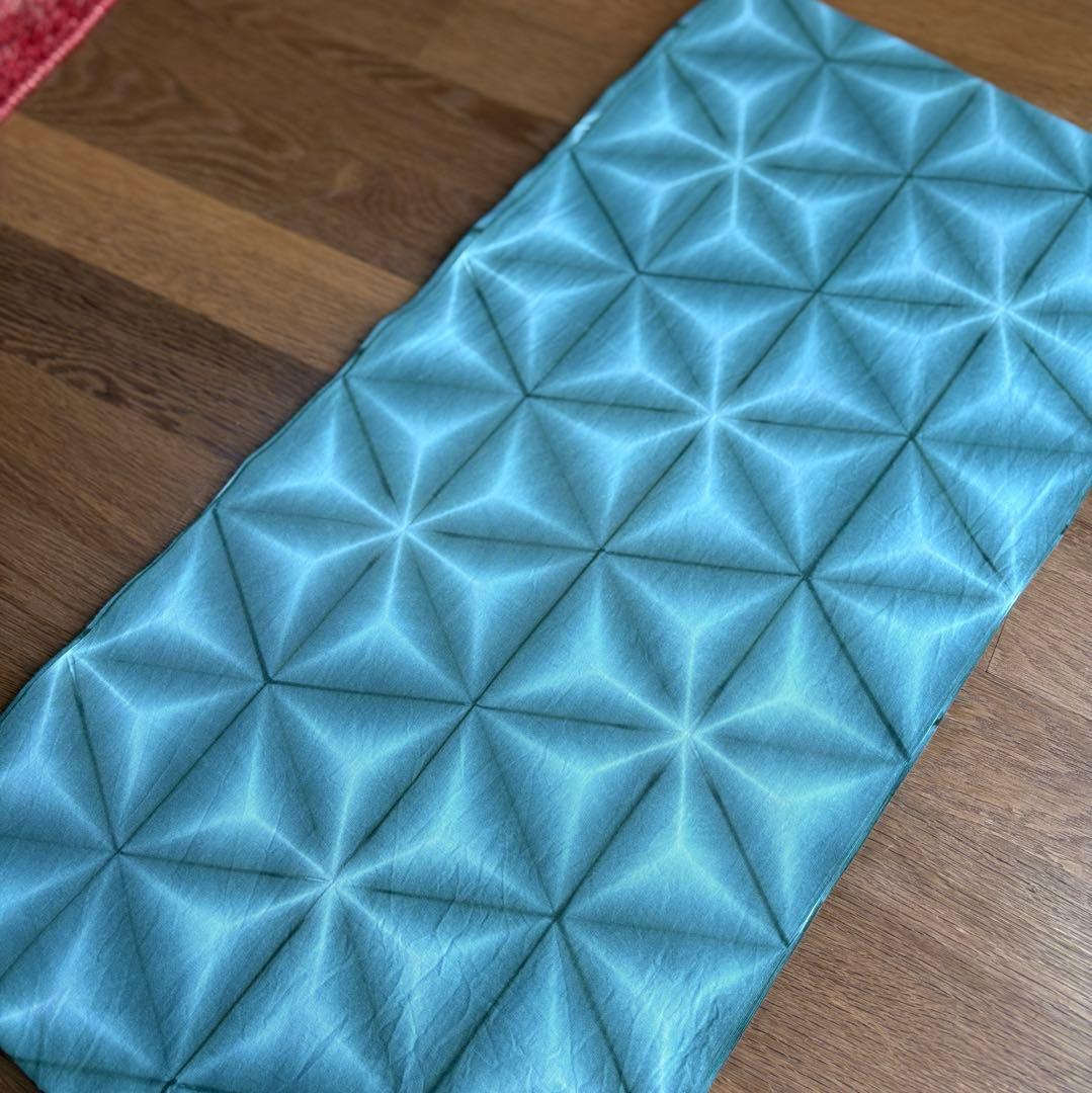 オーダー 雪花絞り 未仕立て浴衣反物 手染め生地