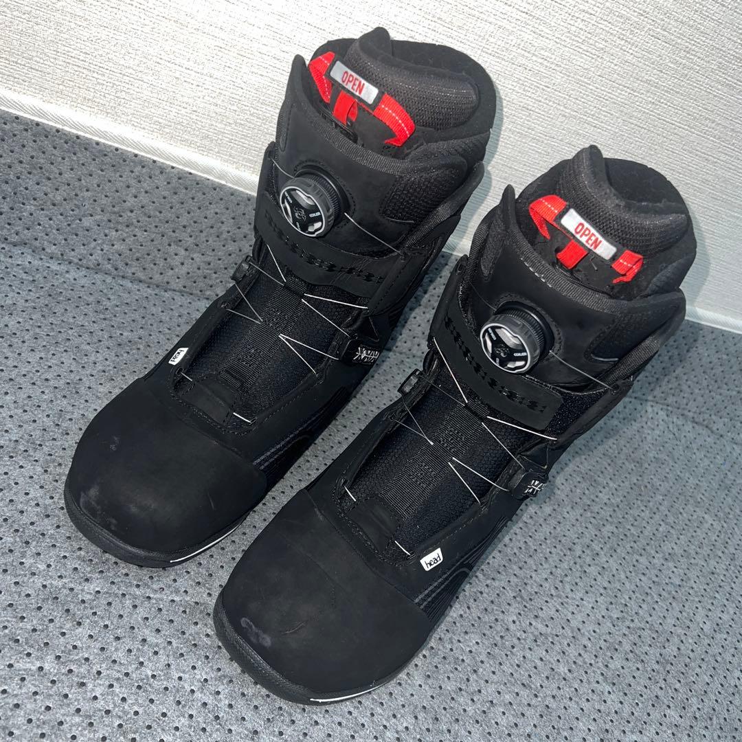 数回使用 人気サイズ27.5cm HEAD THREE BOA スノボブーツ