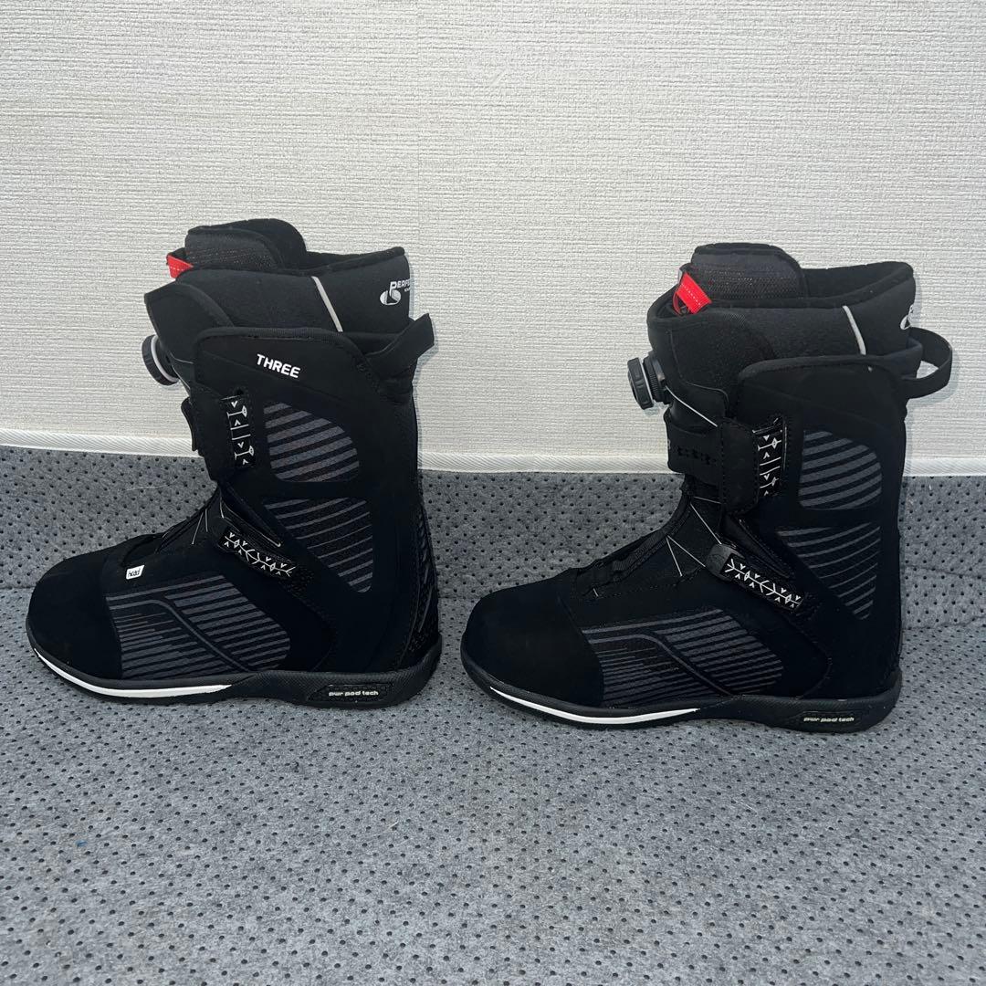 数回使用 人気サイズ27.5cm HEAD THREE BOA スノボブーツ