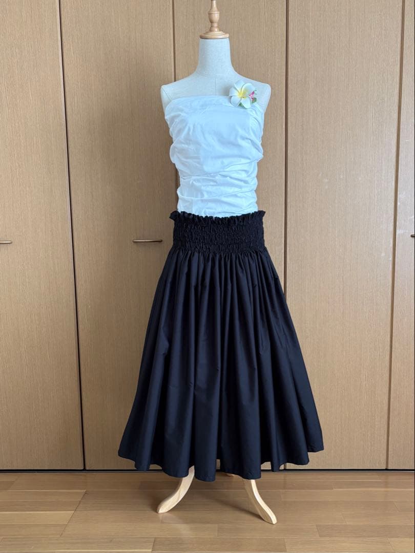 あ☆無地パウスカート☆フラダンス☆パウスカート☆ブラック