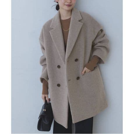 NOBLE　MTRオーバーPコート36　ベージュ