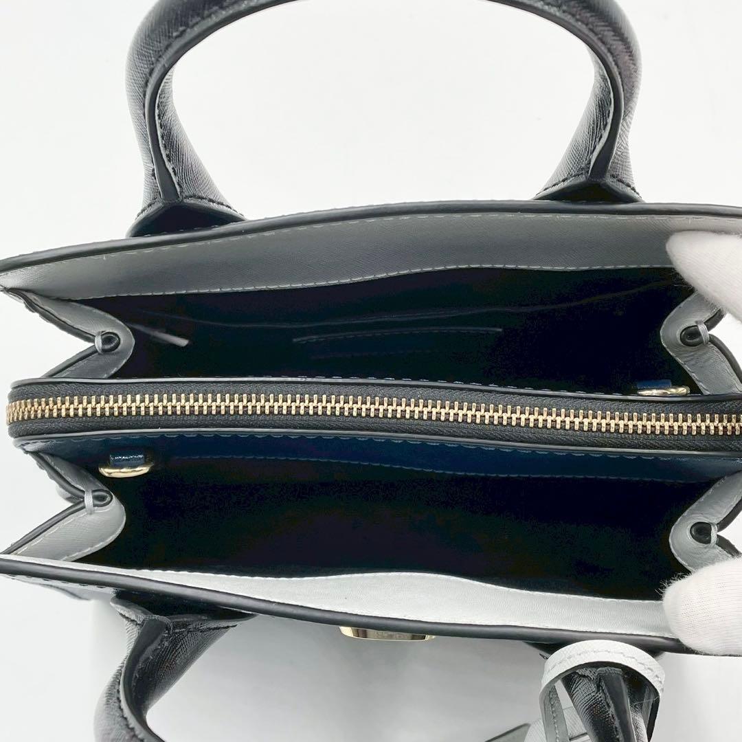 極美品　マークジェイコブス　リトルビッグショット　2wayハンドバッグ　ネイビー