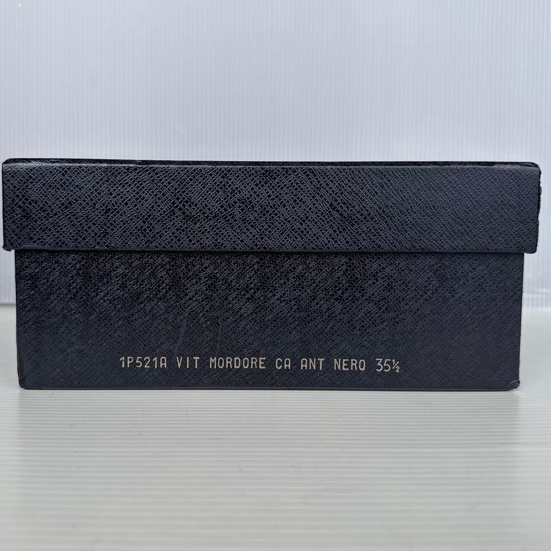 PRADA プラダ　サイドジップ　ショートブーツ　ブーティ　ハイヒール　35.5