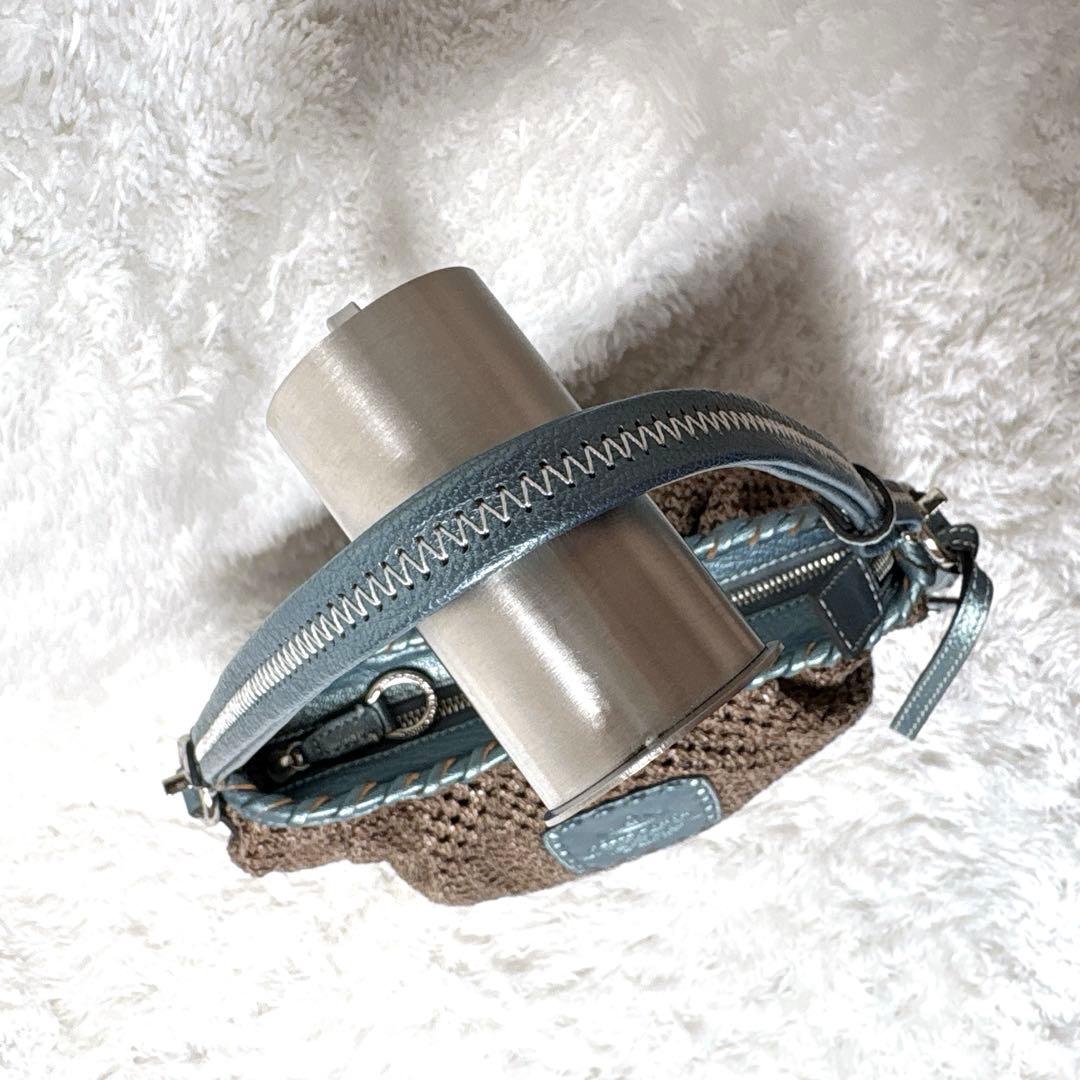 PELLE BORSA ペレボルサ 編み込みショルダーバッグ 3way