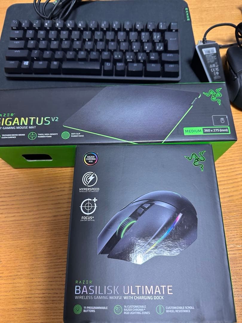 Razer マウス・キーボード・マウスパッド　3点セット