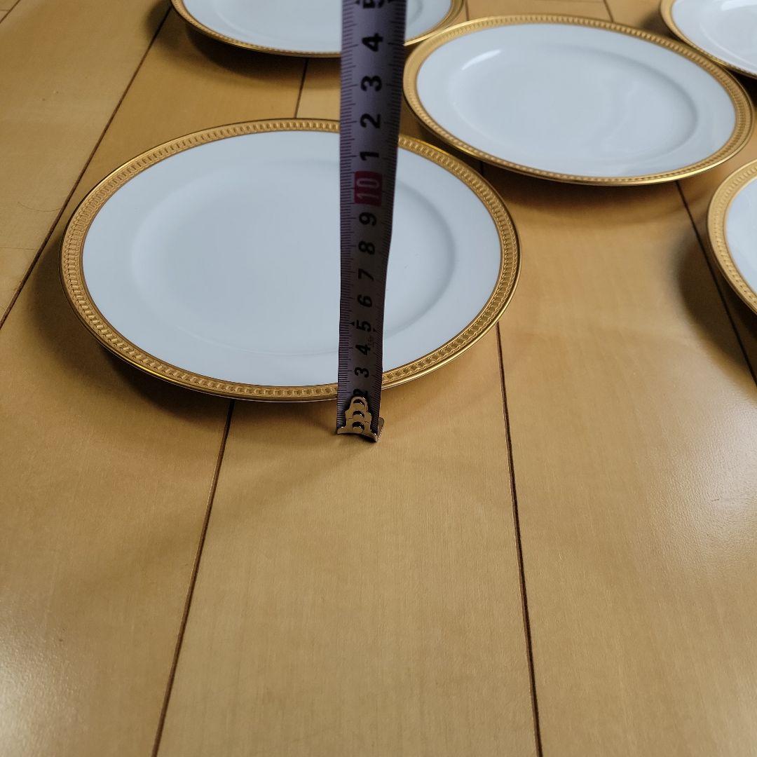 大倉陶園⑧クラウンエンボス　デザート皿5枚セット