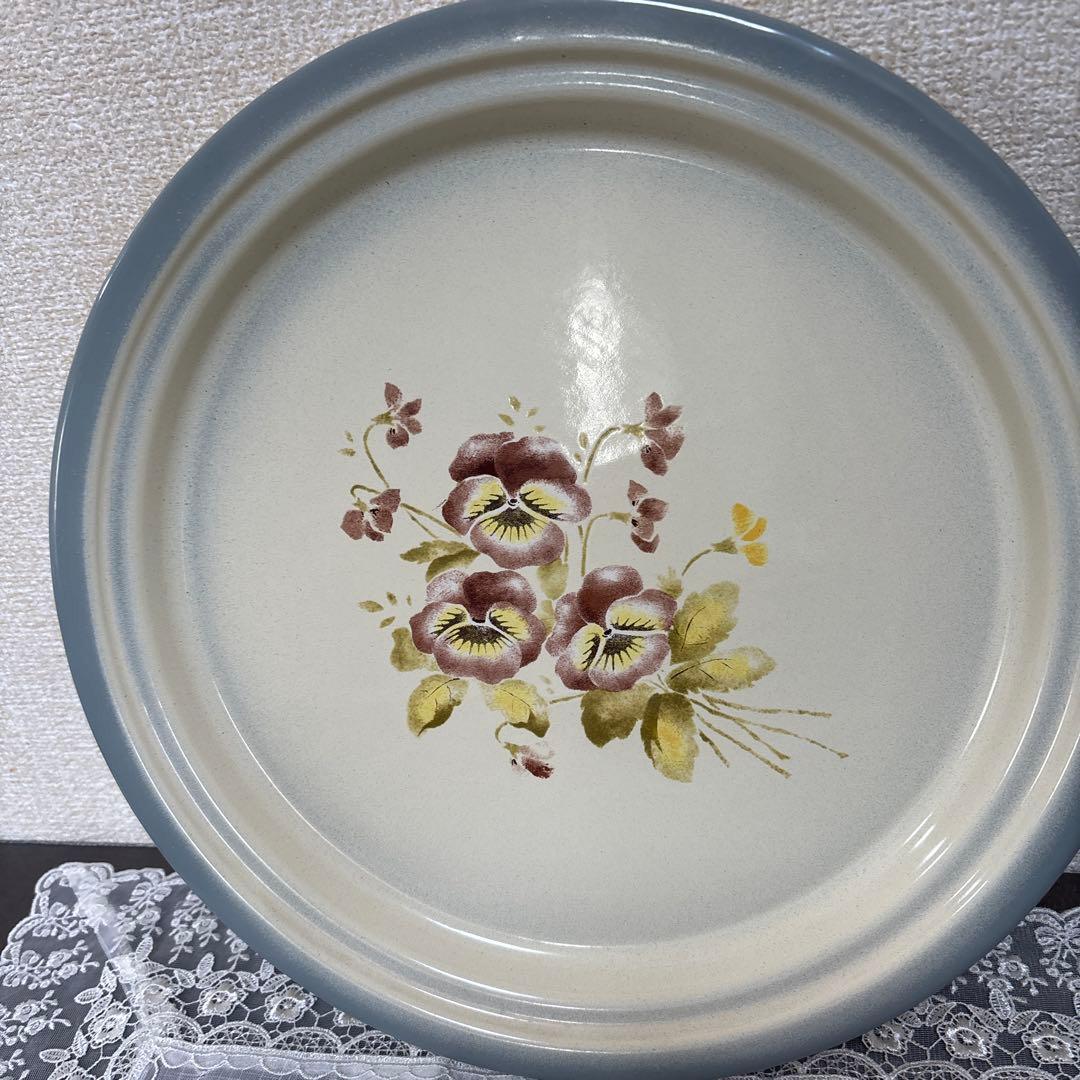 イマン　パンジー　ホーロー