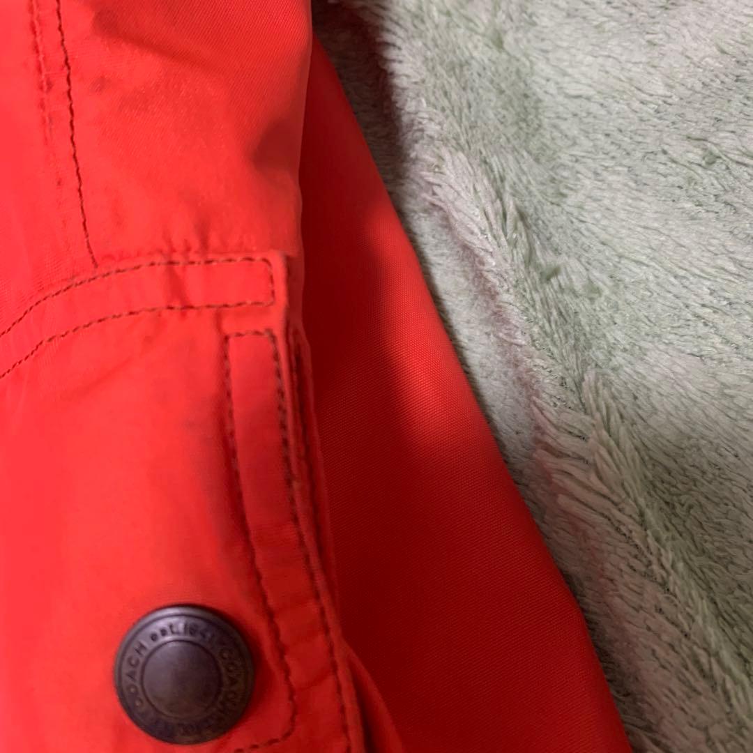 COACH EST 1941 オレンジ ナイロンジャケット　内側キルティング