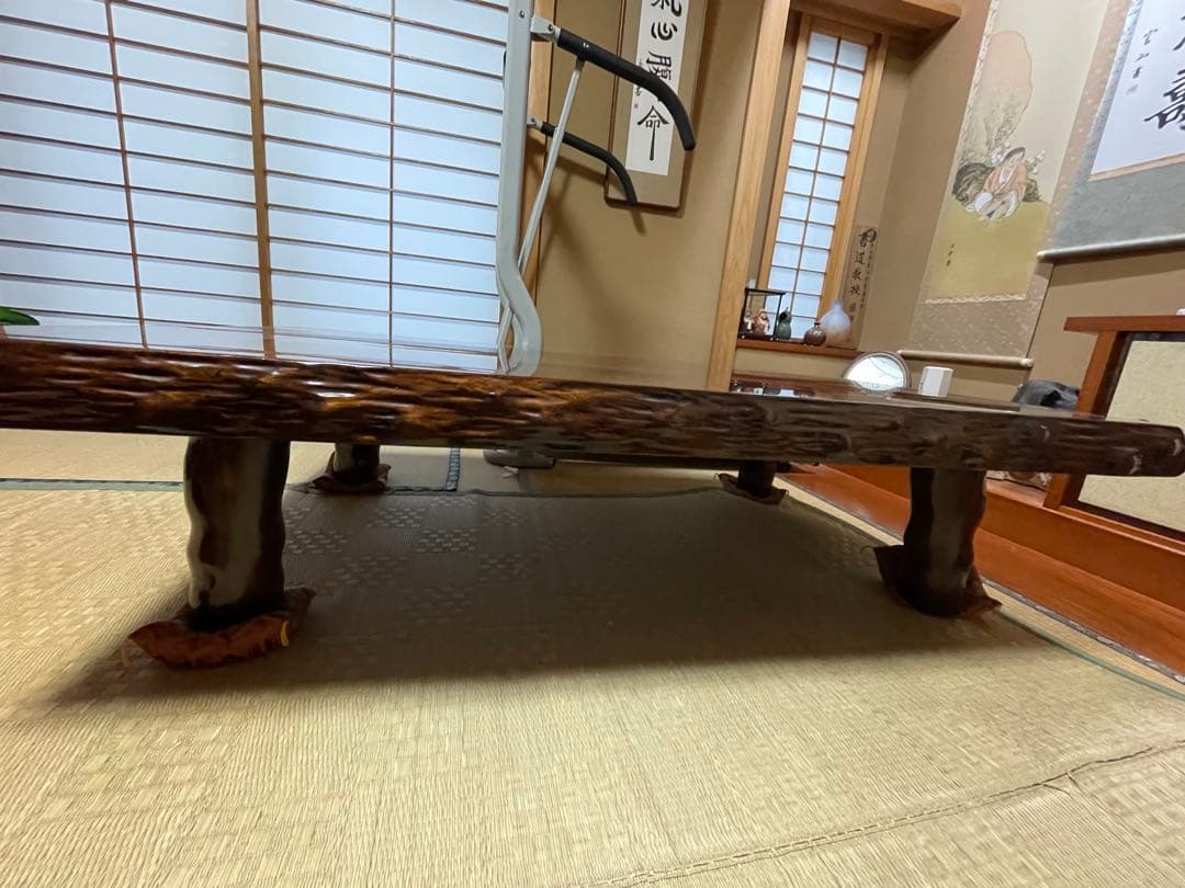 天然木無垢材和室ローテーブル