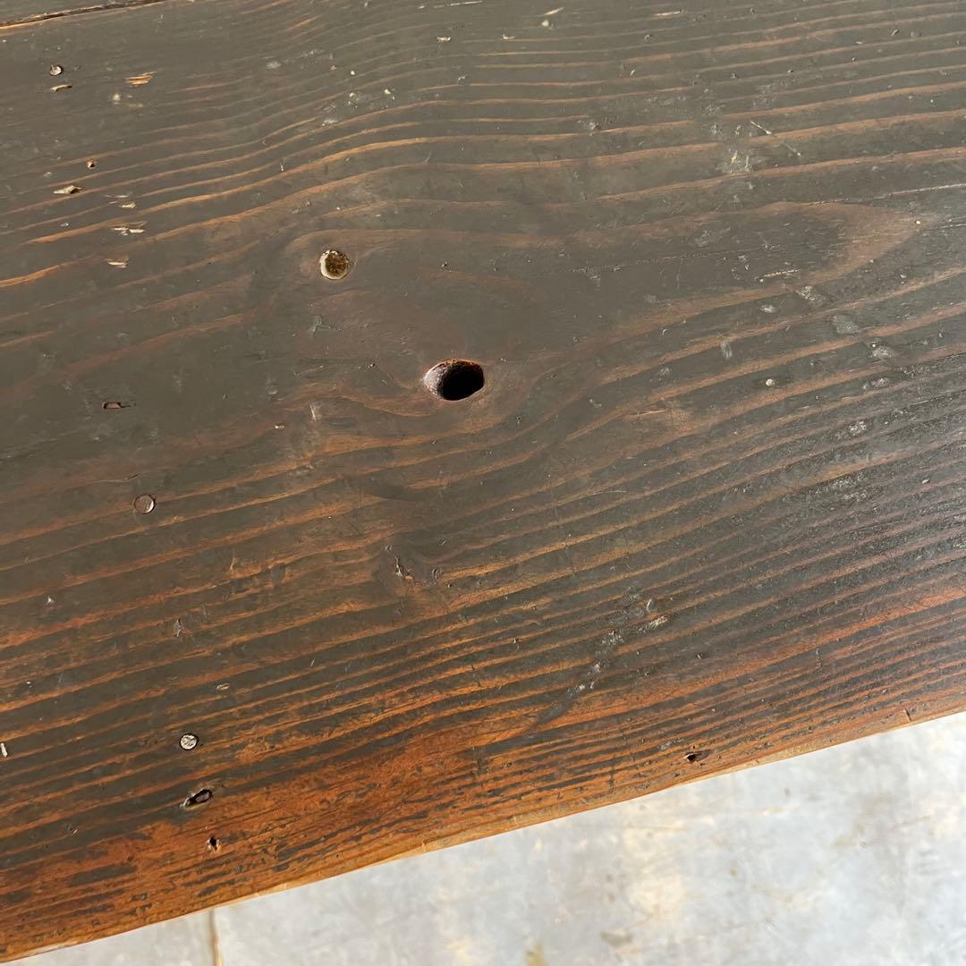 アンティーク 平机 テーブル 展示台 無垢材 レトロ z650