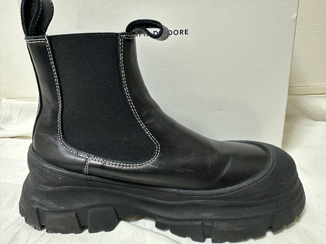 SOFIE D'HOORE レザー サイドゴアブーツ