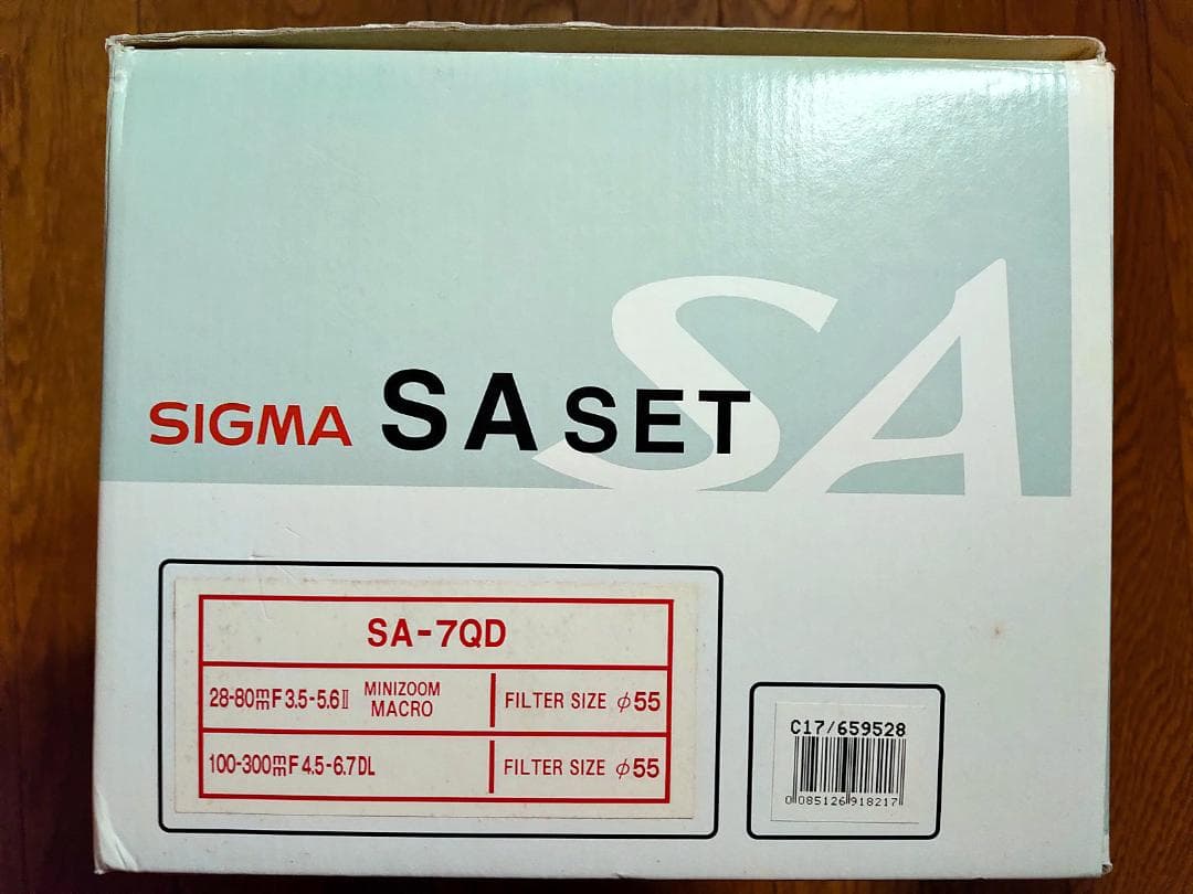 SIGMA シグマ SA-7QD フィルム一眼レフカメラボディ＋レンズ2本セット
