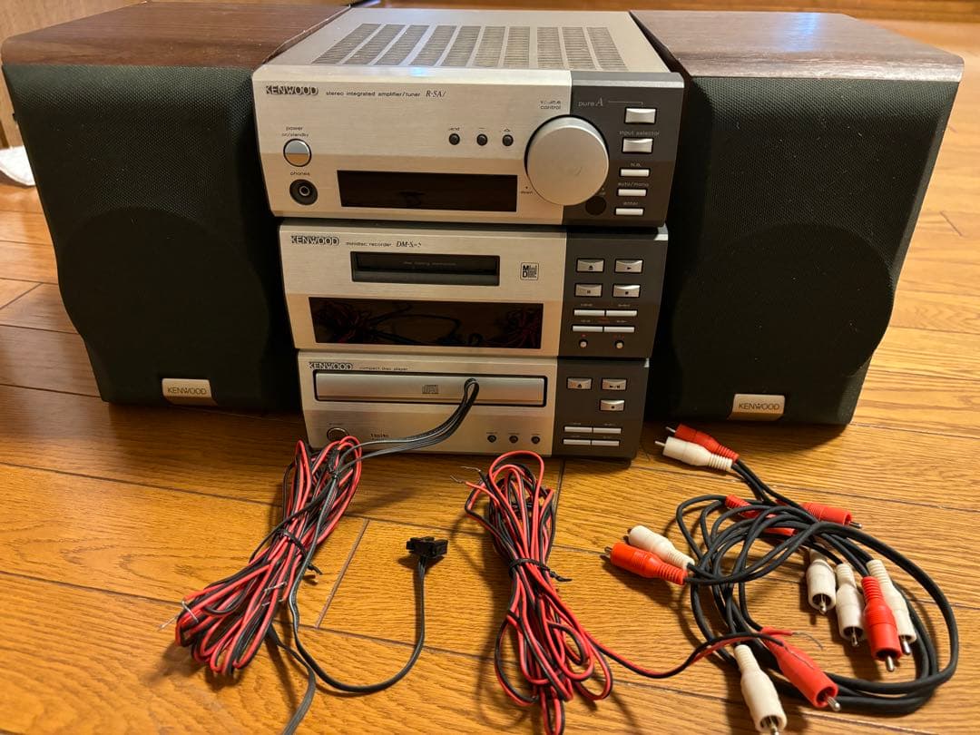 KENWOOD ミニコンポ R-SA7 DW-SA5 本体＋スピーカーセット