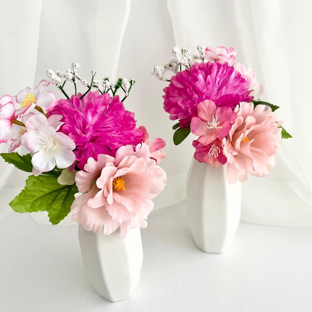 いいね不要様 オーダー 仏花 2対 ケース入り 仏花 一対 3月用、4月用O20