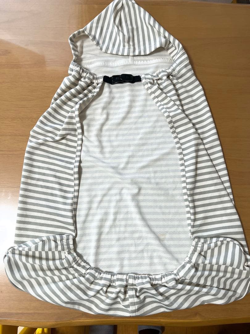 【美品】[ミキハウス×ポグネー]ベビーキャリア　チャコールグレー 抱っこ紐