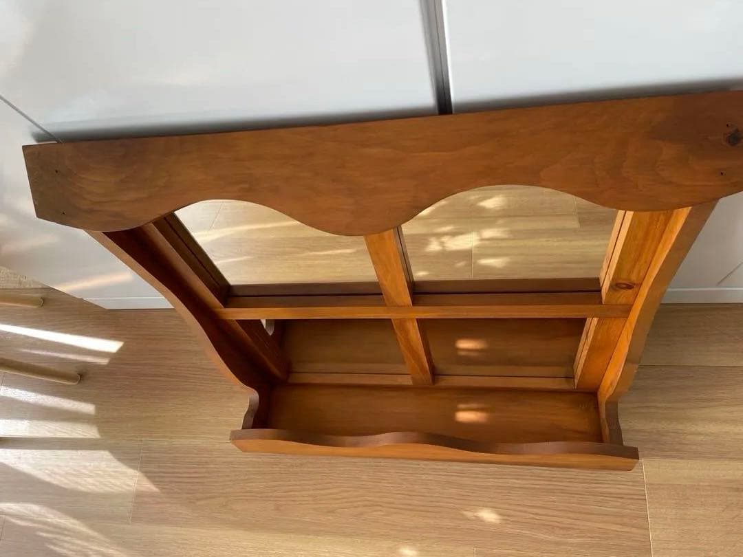 ウッドフレーム壁掛け鏡