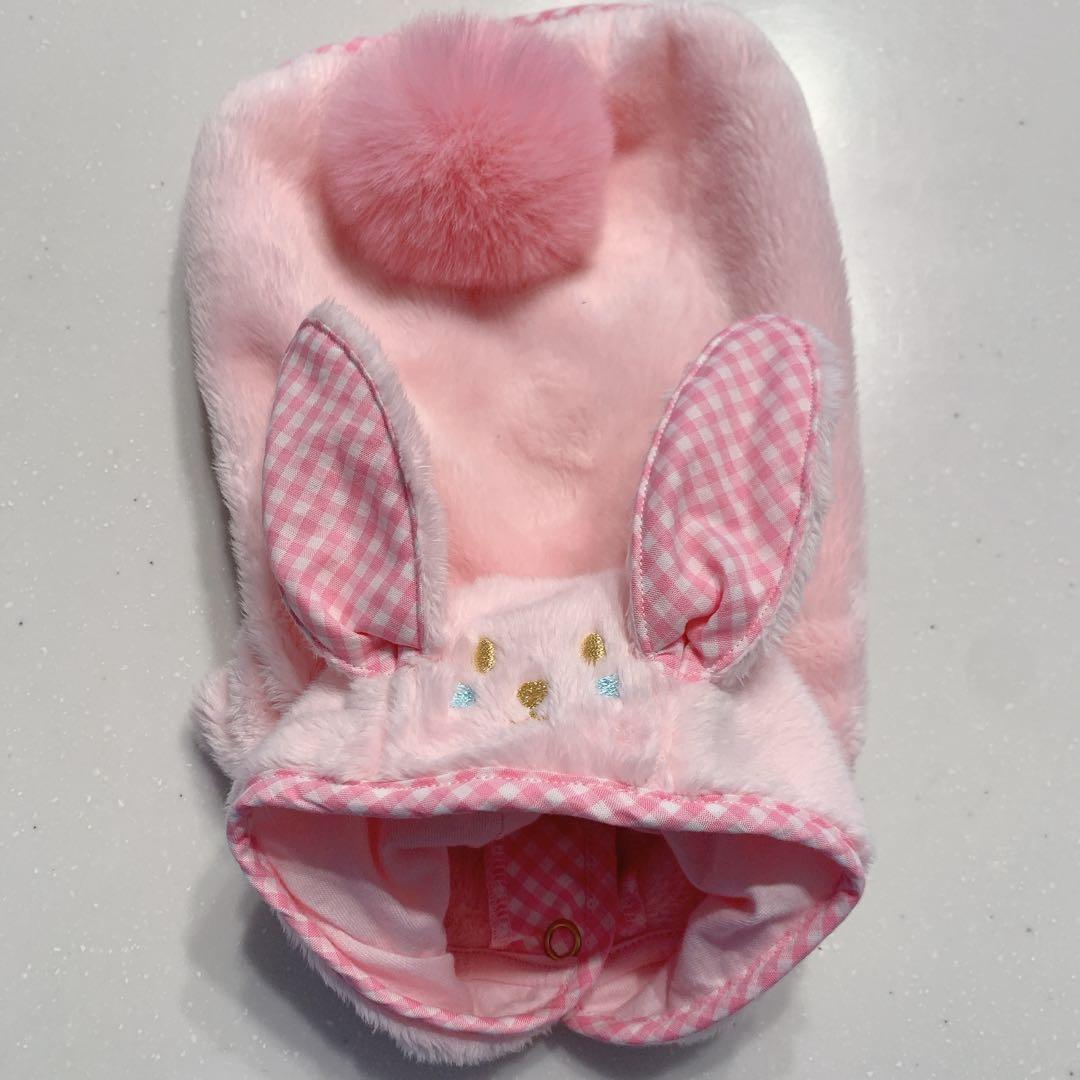 ブルブブ★最新うさこファーパーカーSSSピンク☆新品★ジャケットベスト