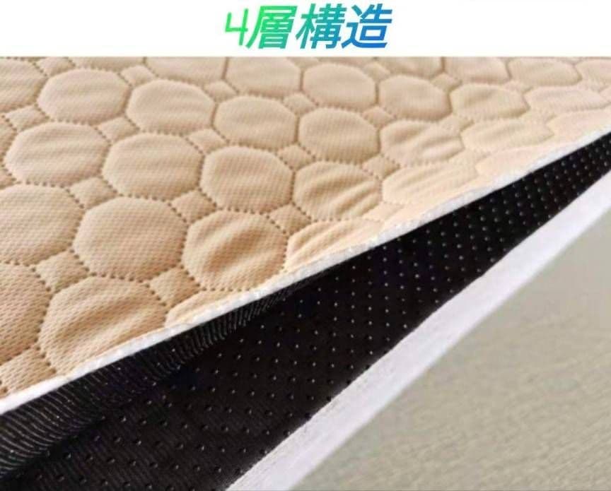 グレー2枚 洗える ペットマット ペットシーツ トイレシート 防水 犬 猫