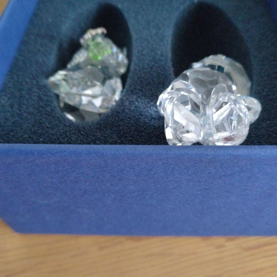 スワロフスキー ペア クマ ベア 置き物　クリスベア　正規品　クリスマス