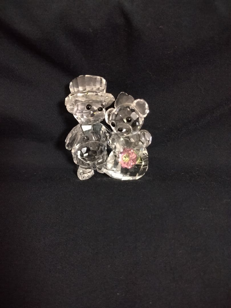 スワロフスキー ペア クマ ベア 置き物　クリスベア　正規品　クリスマス