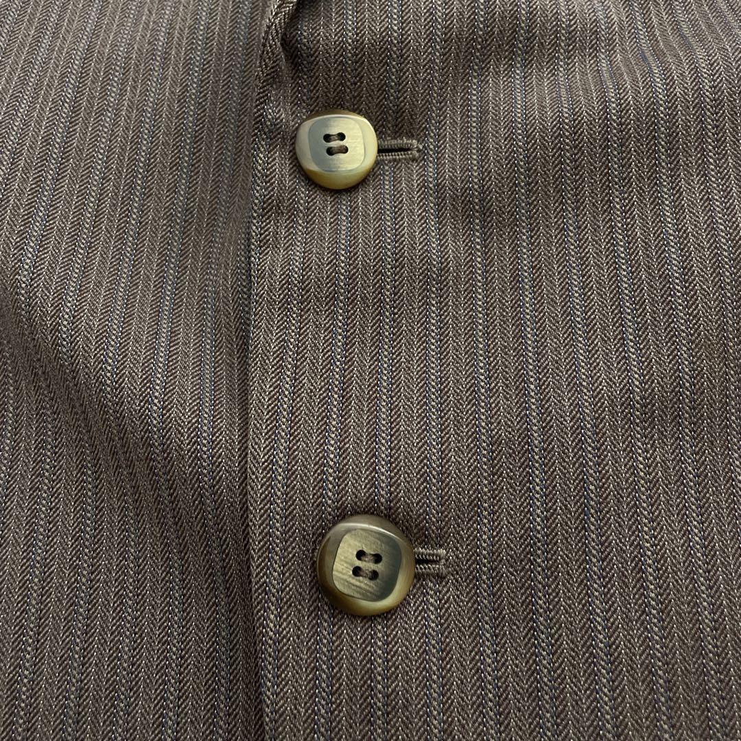 極上 イタリア製 Zegna 霜降りストライプスーツ×OLD GUCCIネクタイ