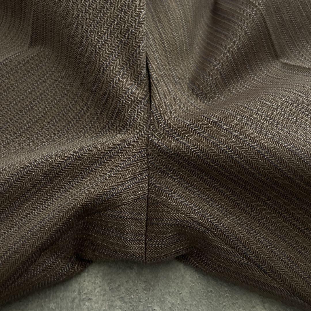 極上 イタリア製 Zegna 霜降りストライプスーツ×OLD GUCCIネクタイ