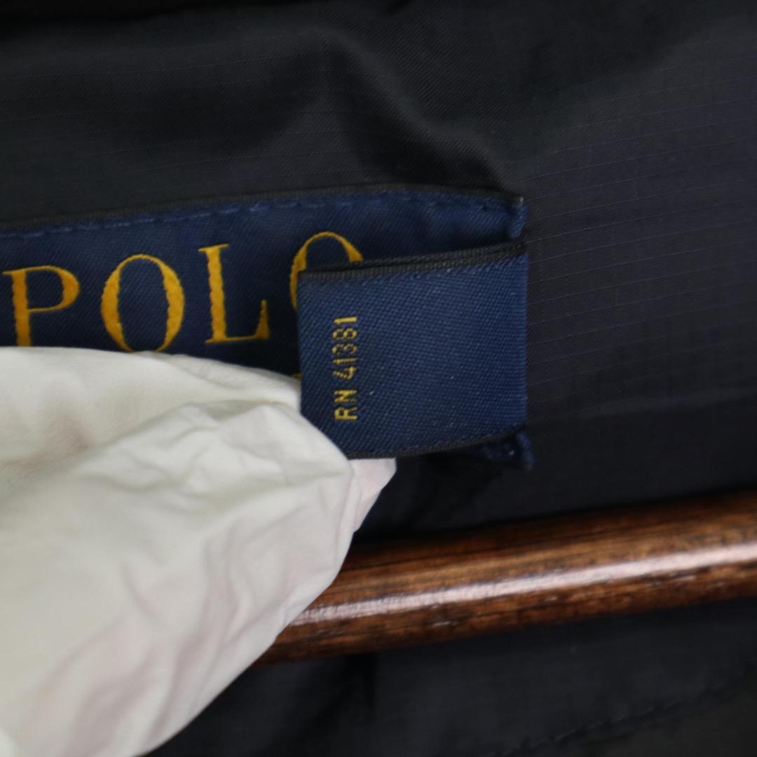 【現行タグ✨】ポロラルフローレン バイカラー ダウンジャケット 肉厚◎紺×黒 L