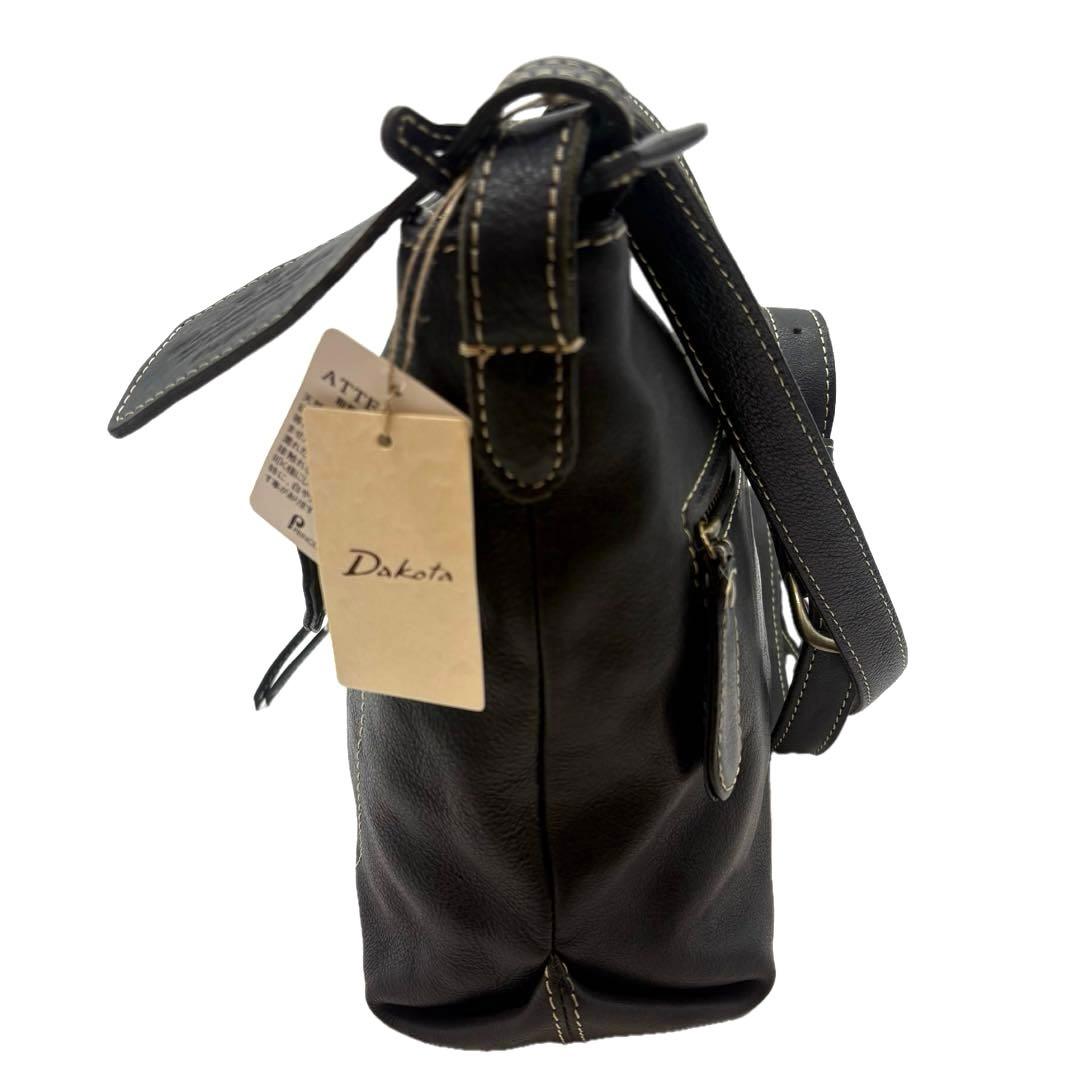 極美品　Dakota シャーロット ショルダーバッグ レザー 斜め掛け　黒