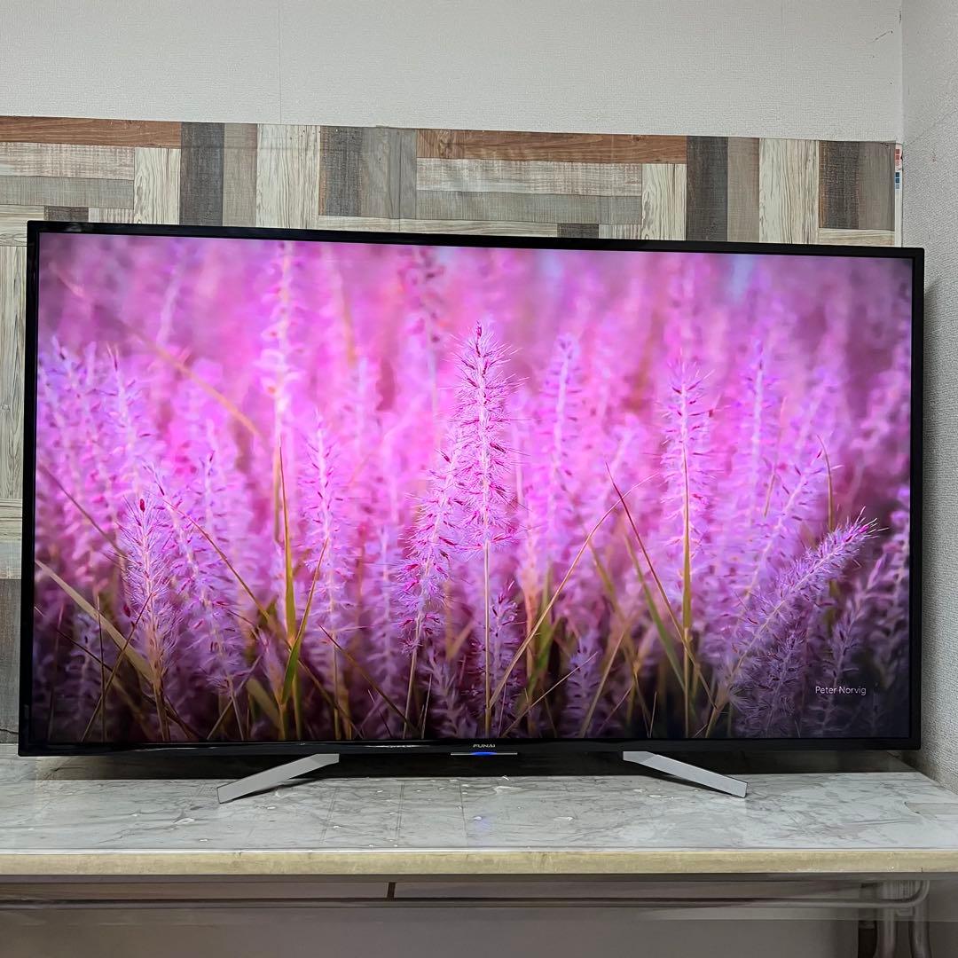 全国送料込❣️量子ドットフナイ65型4KWチューナー1TBHDD内蔵Android