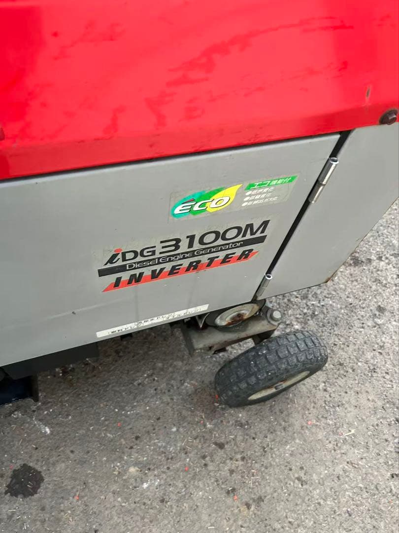IDG3100M ディーゼル発電機　投光器付き動画あり （B872)