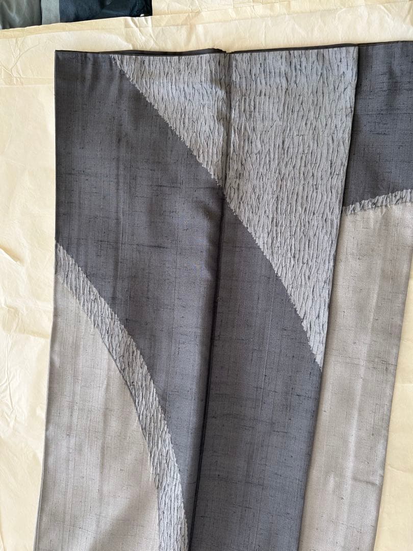 生紬　絞り　訪問着