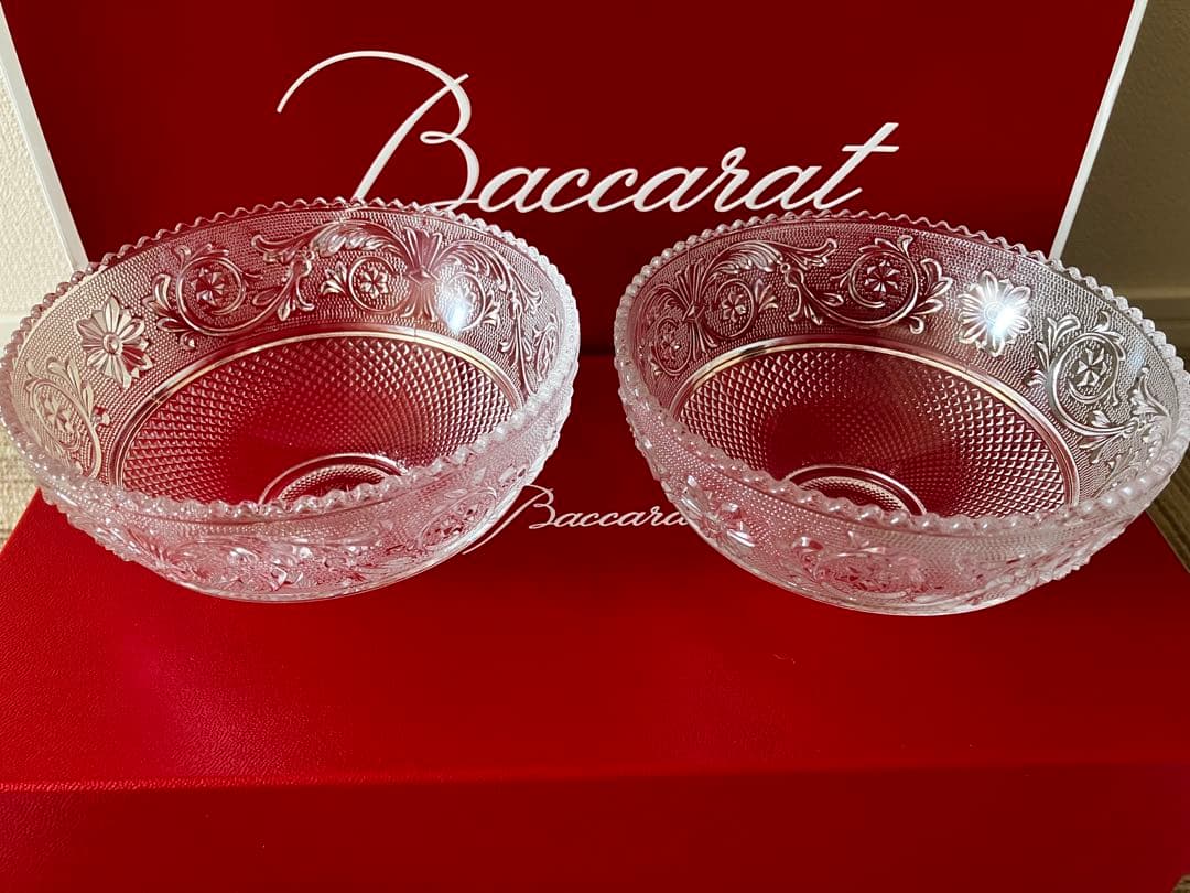 Baccarat クリスタルボウル 2個セット