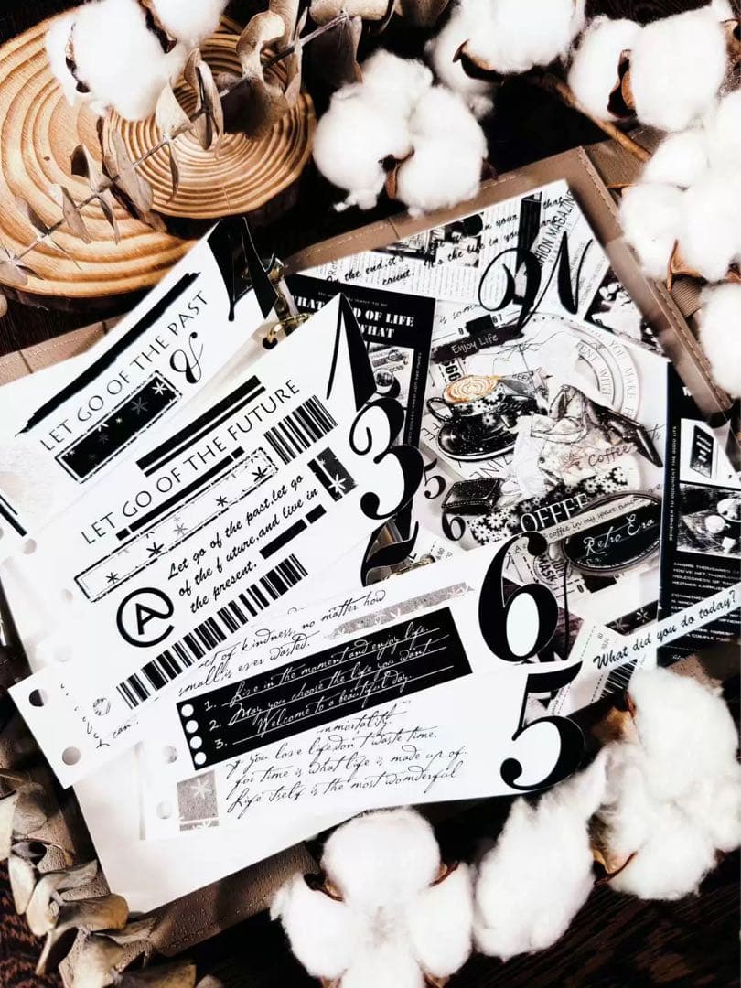 霖蓝汐原创手账《咖啡生活》海外マスキングテープ　マステ 【2242】