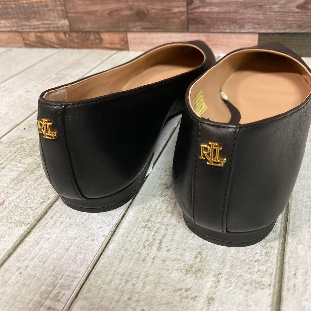 ✨新品✨　ローレンラフフローレン　フラットシューズ　バレエ　ポインテッドトゥ　黒