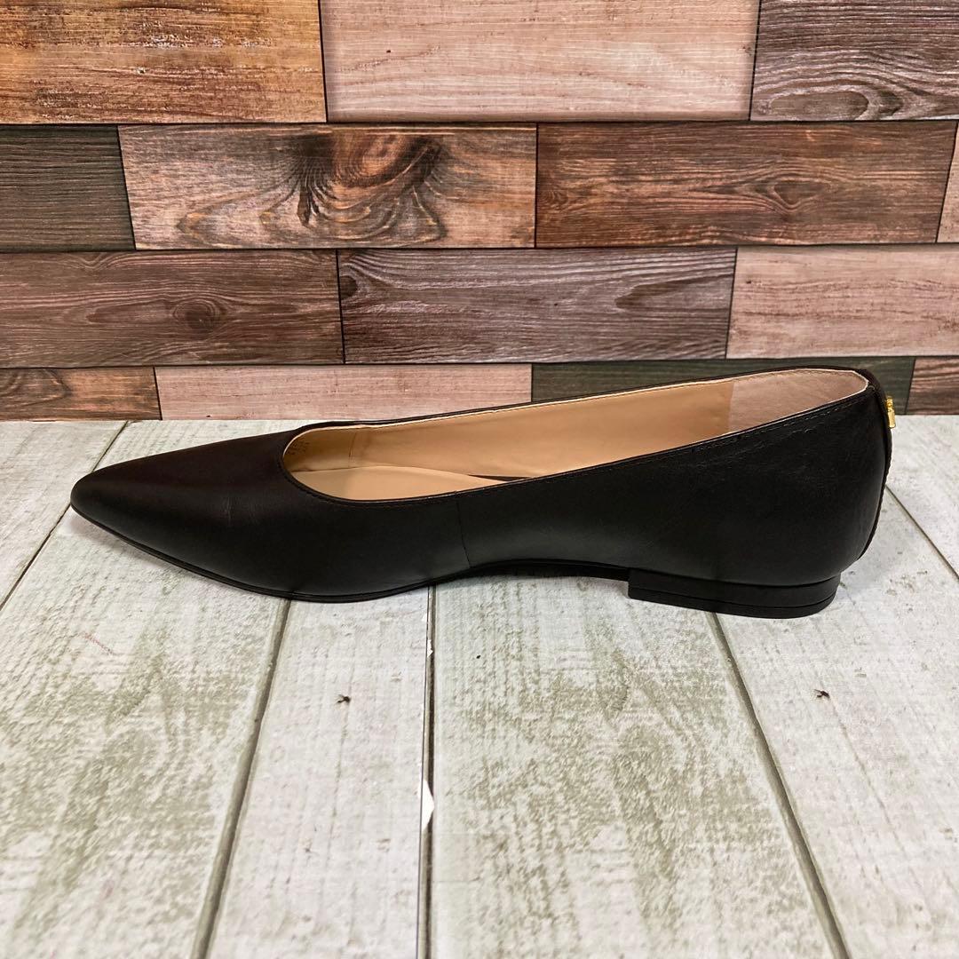 ✨新品✨　ローレンラフフローレン　フラットシューズ　バレエ　ポインテッドトゥ　黒