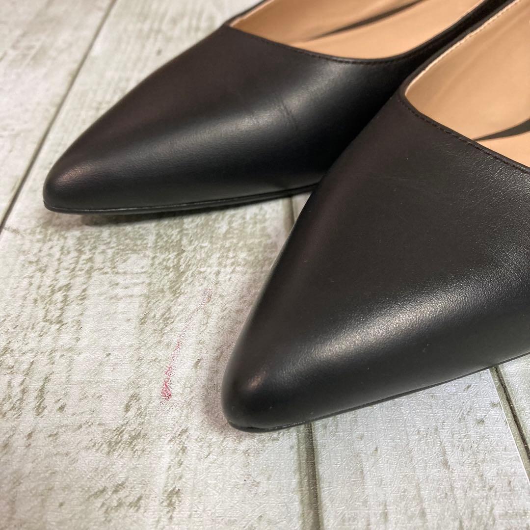 ✨新品✨　ローレンラフフローレン　フラットシューズ　バレエ　ポインテッドトゥ　黒