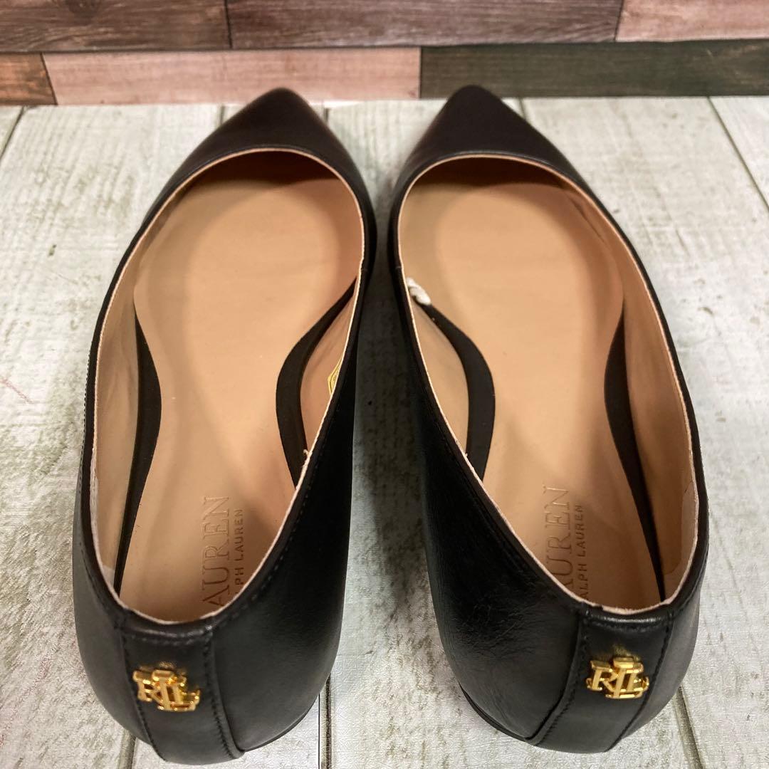 ✨新品✨　ローレンラフフローレン　フラットシューズ　バレエ　ポインテッドトゥ　黒