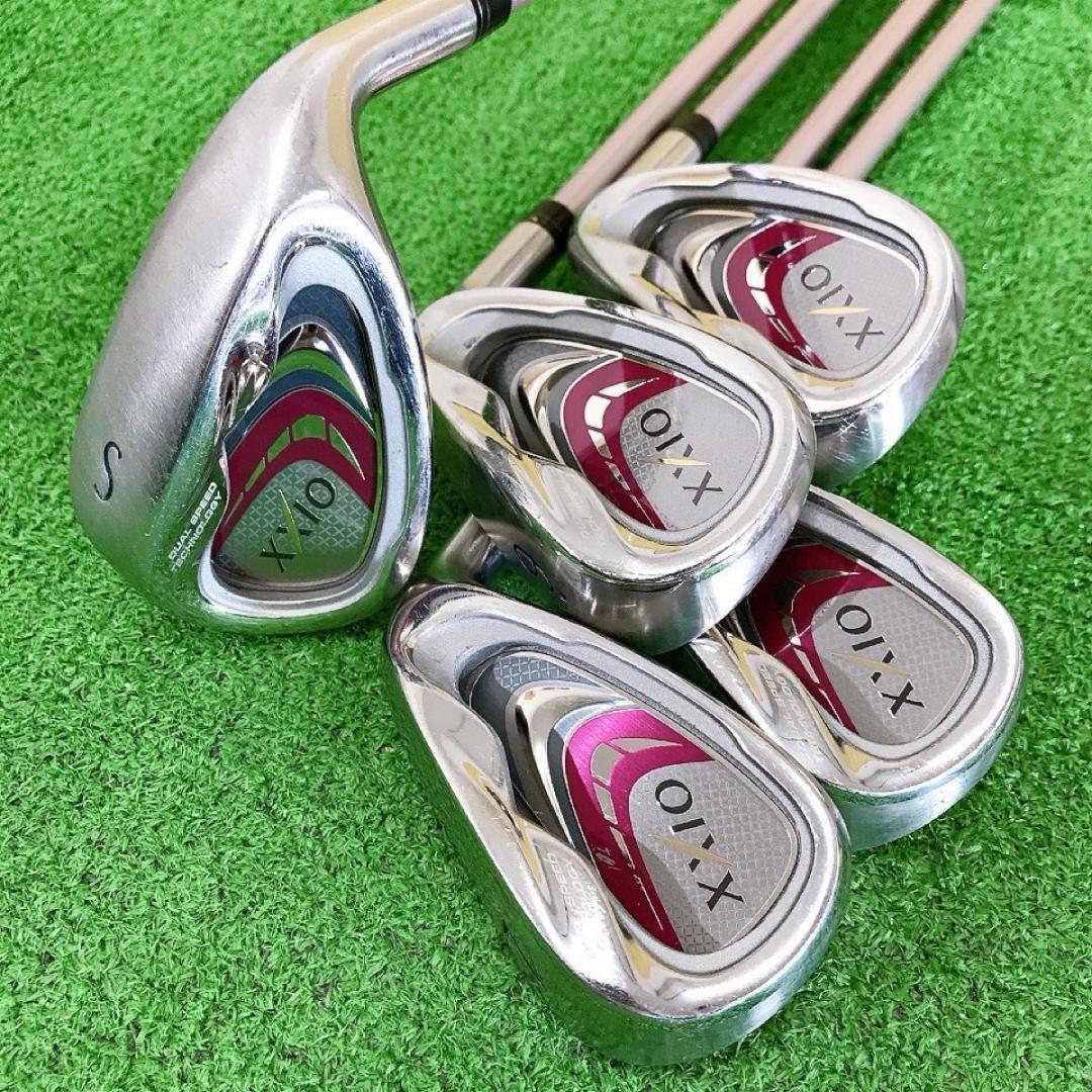 専用タ78★ゼクシオナイ 5本レディースアイアンセット A MP900Lボルドー