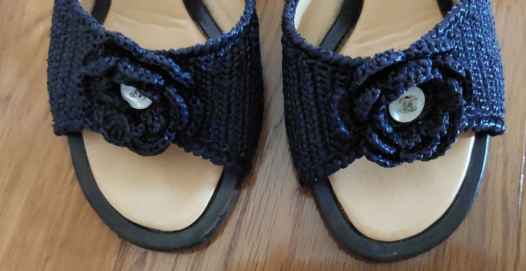 CHANEL シャネル　ブラック　ミュール　サンダル　サイズ35　22.5cm