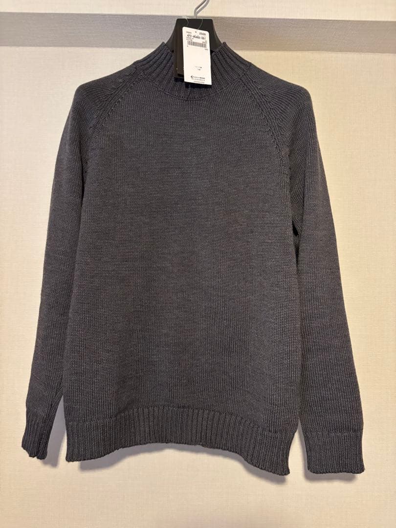 【着用１回のみ】ZANONE 5ゲージ モックネック25AW 44 定価6.8万