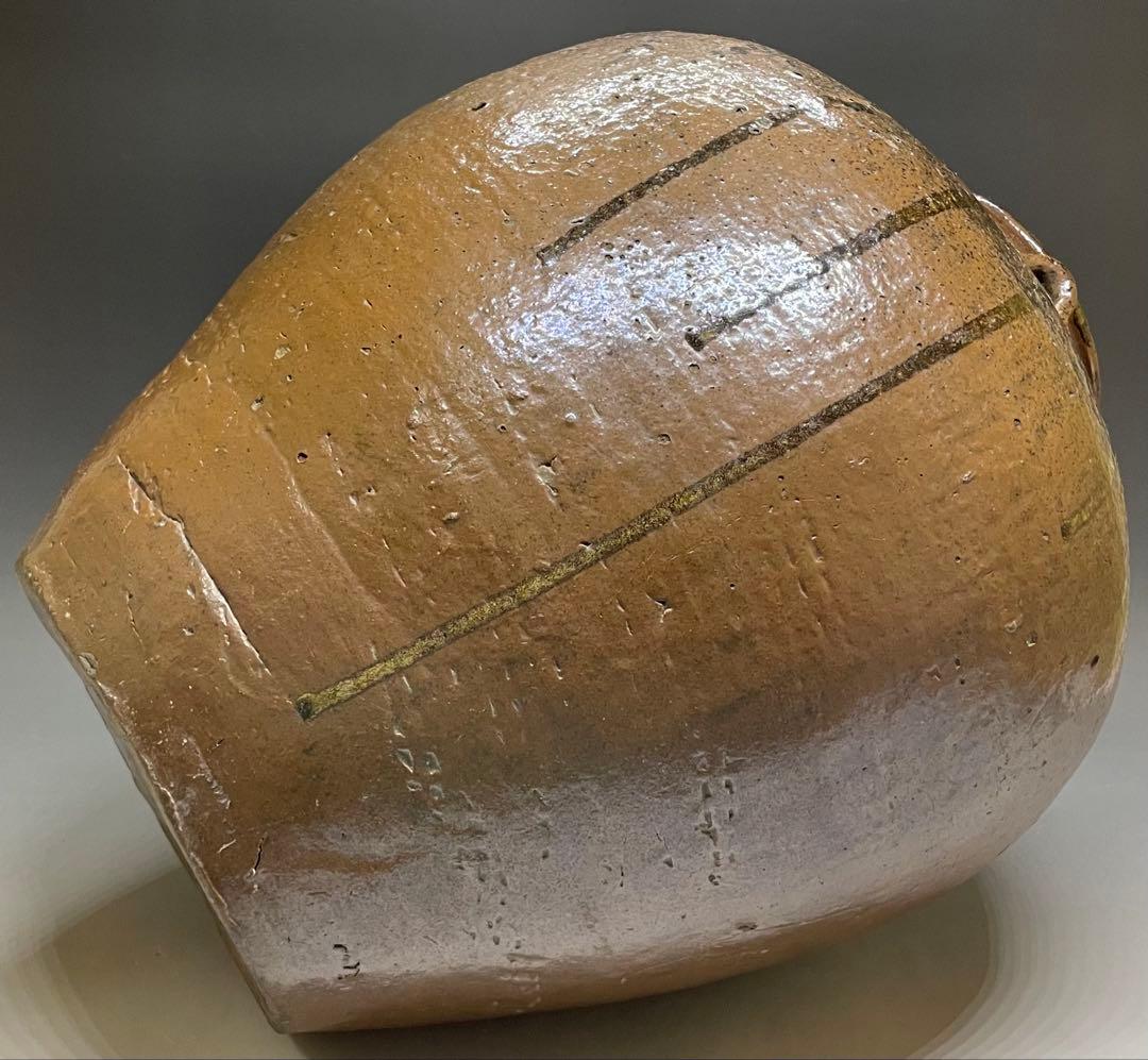 古丹波　三耳壺　大壺　35cm p5633