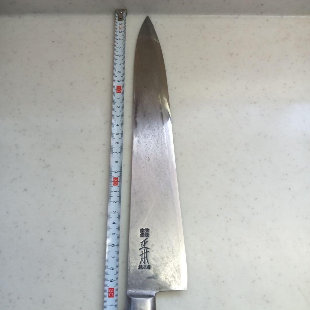 正本の刃渡り約30cmの牛刀