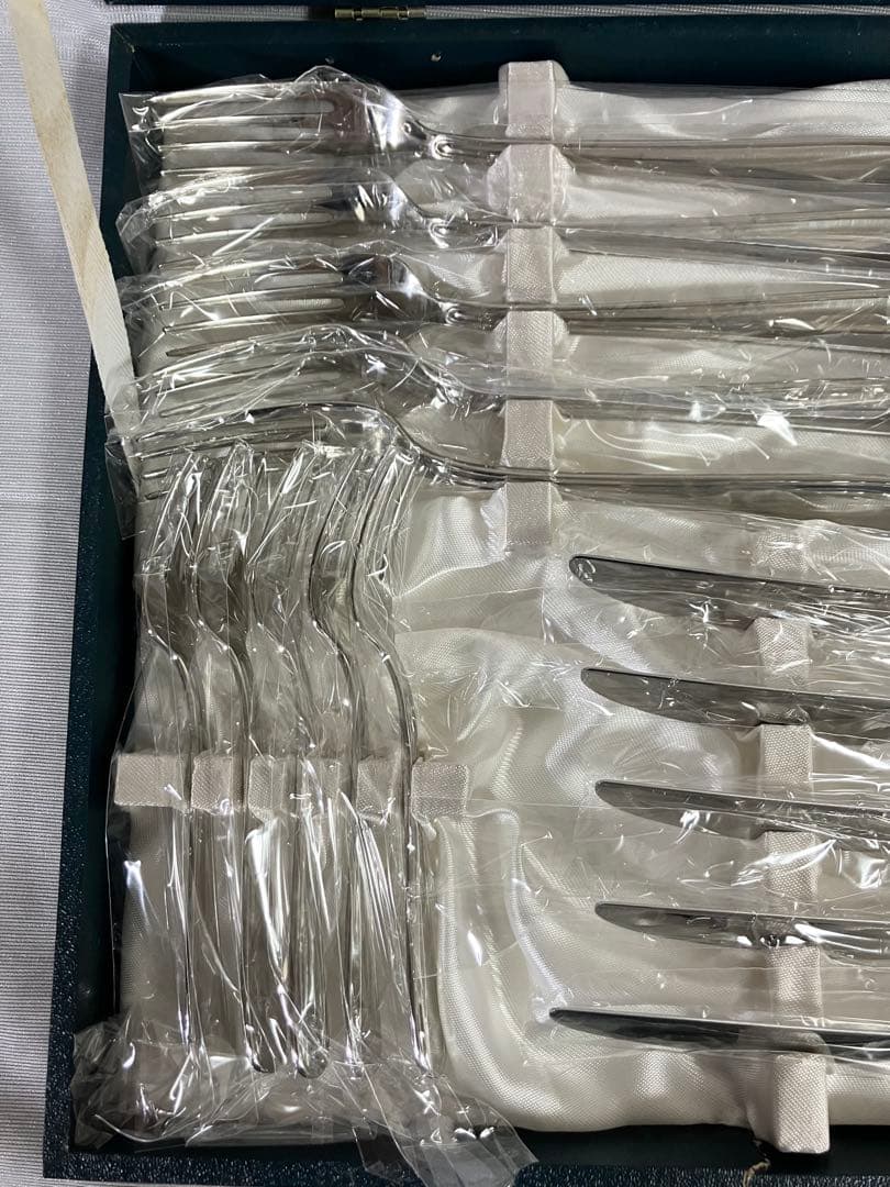 未使用 ラッキーウッド カトラリーセット 25本　スプーン フォーク ナイフ　②