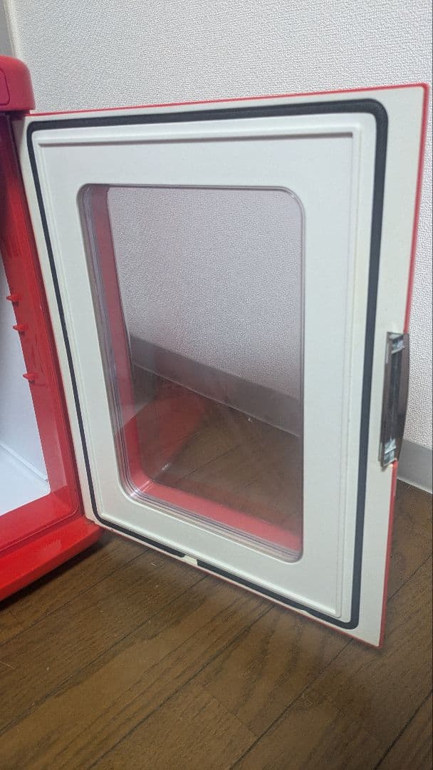 ディスプレイ型ポータブル保冷温庫 25L XHC-25 車載冷蔵庫 (赤)