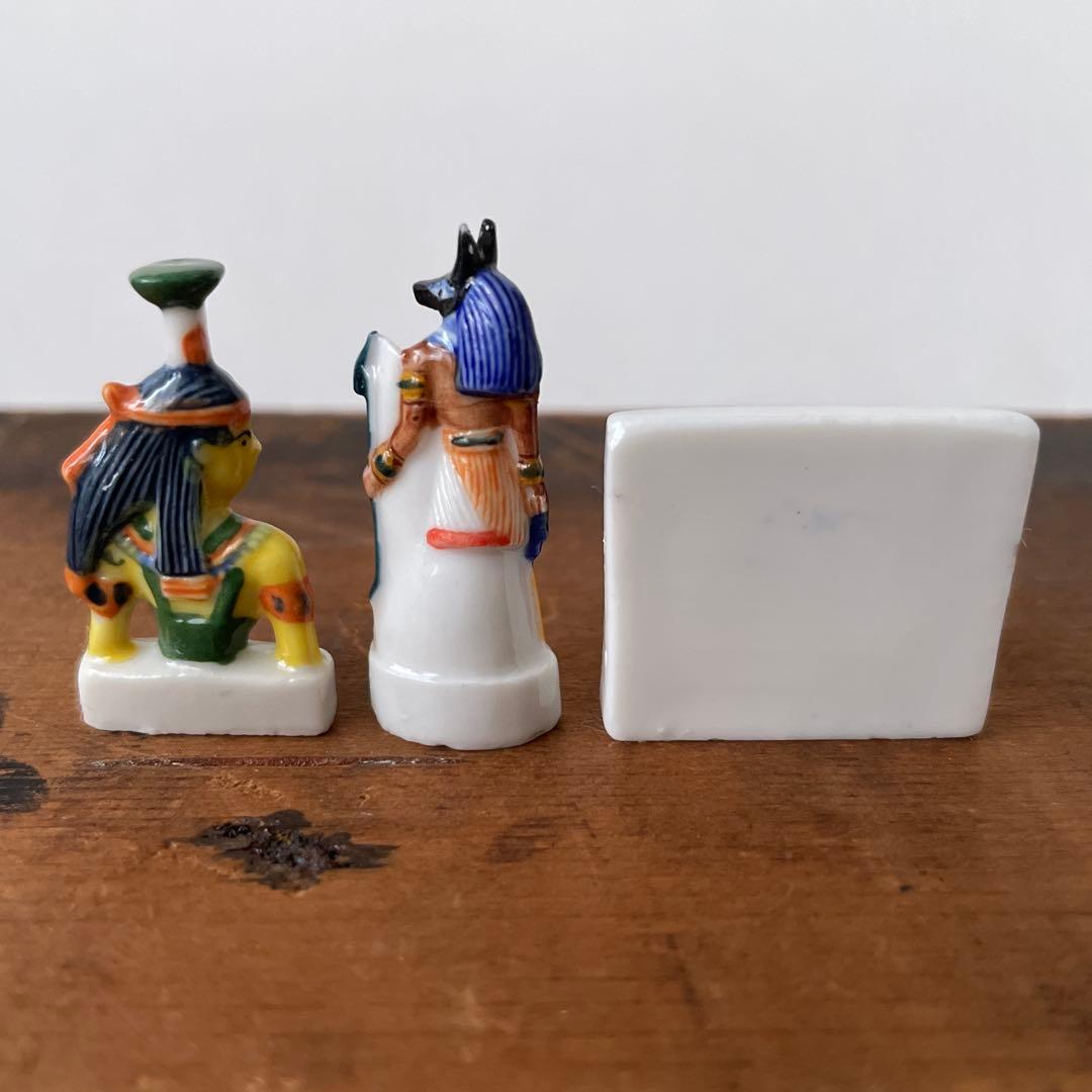 ヴィンテージ フランス フェーブ 陶器 エジプト 14個セット 389