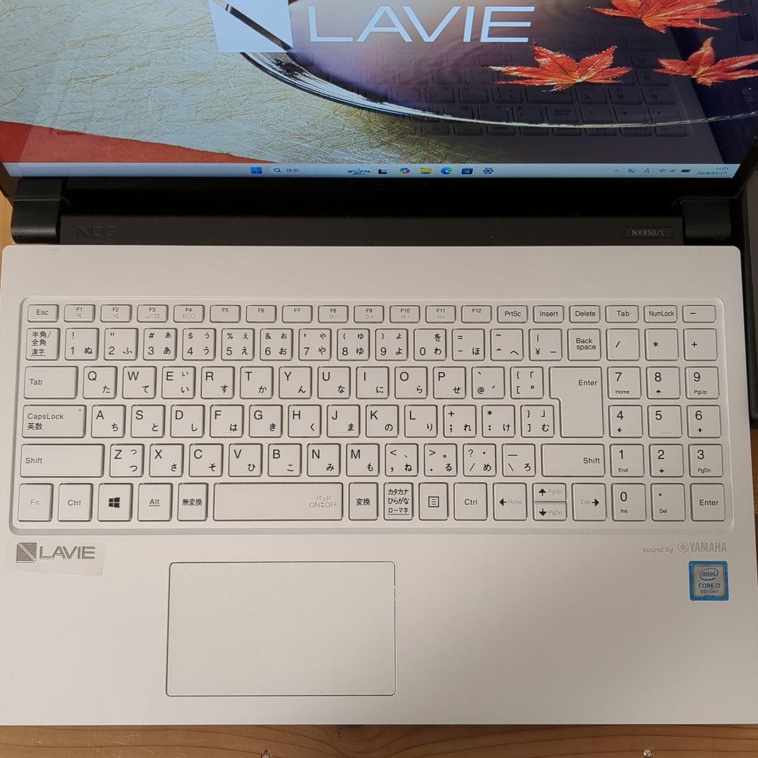 Windowsノート本体 NEC LAVIE NX850/L i7-8750H 8GB SSD256GB