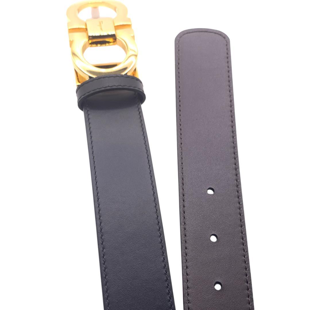 美品Ferragamo フェラガモ　ベルト リバーシブル　調整可 最大120cm